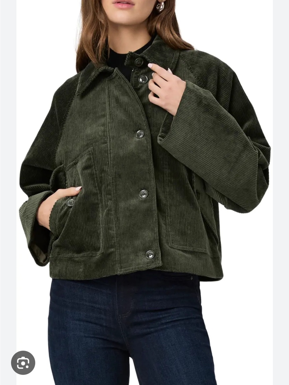 PAIGE Tylee Boxy Corduroy Jacket